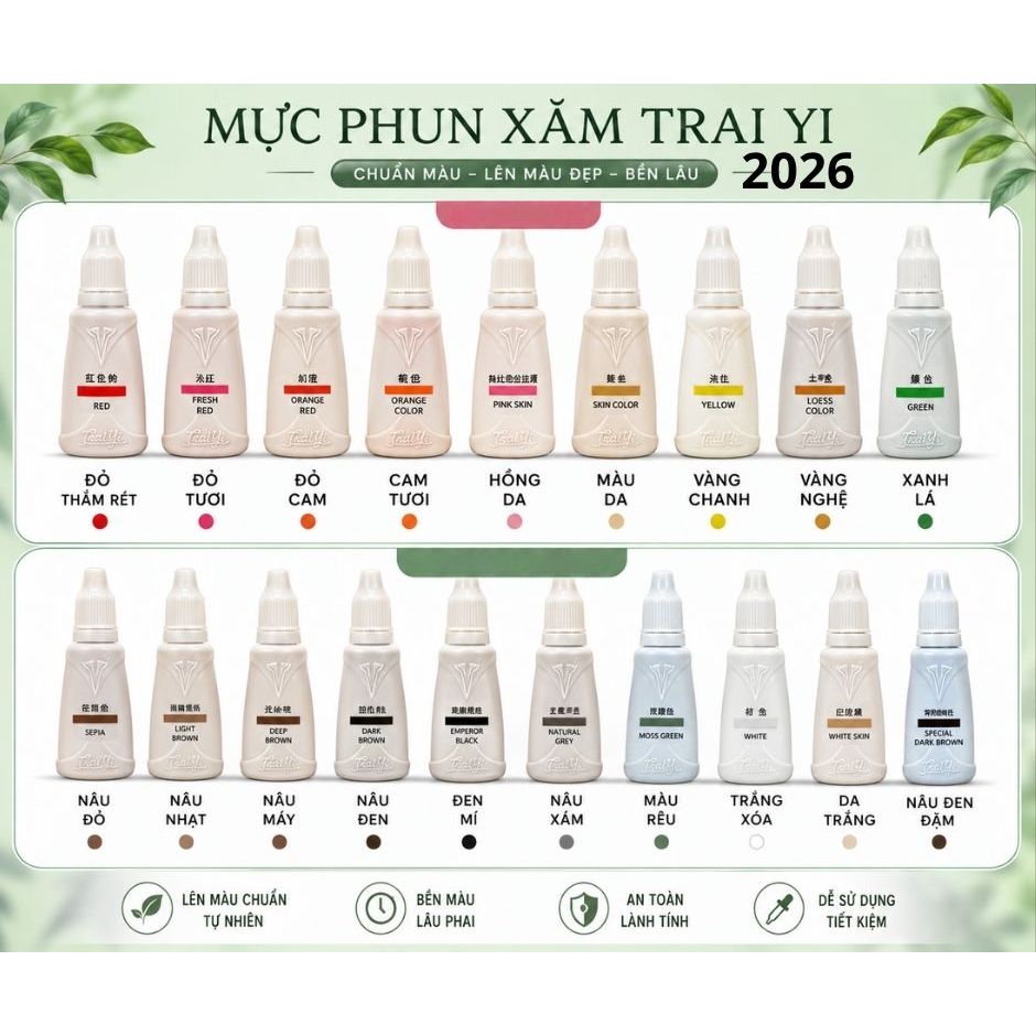 Mực phun xăm trai yi phân phối độc quyền