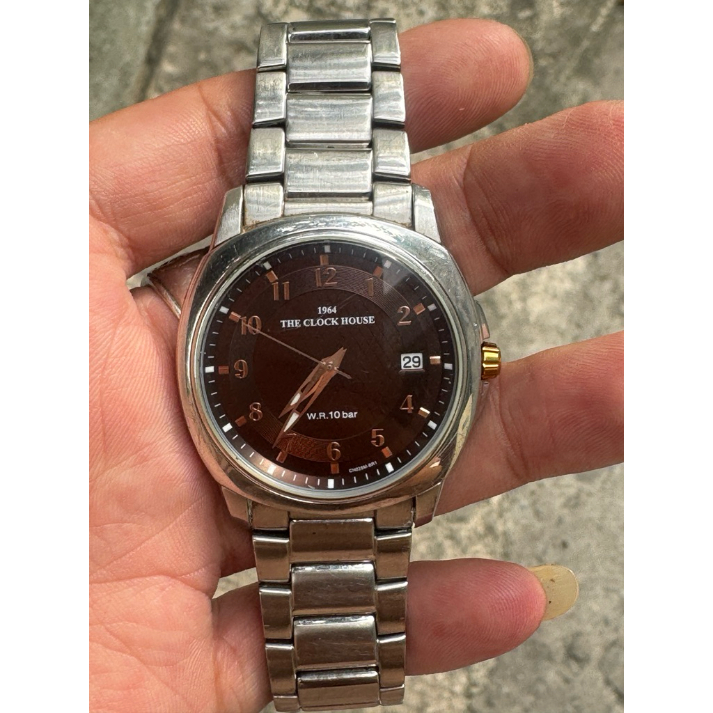 đồng hồ 2hand thương hiệu clock house máy pin size 40mm dành cho nam