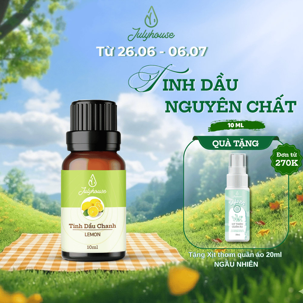 Tinh dầu Chanh 10ml Julyhouse