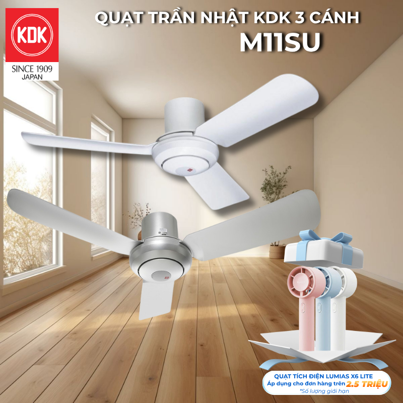 Quạt Trần Nhật KDK M11SU - Bảo Hành Chính Hãng KDK