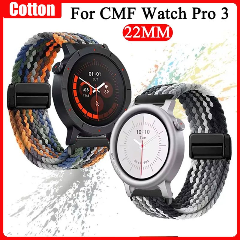 Dây đeo cho CMF Watch Pro 3 Dây đeo vòng tay từ tính bện cho CMF by Nothing Watch Pro 2/1 Band