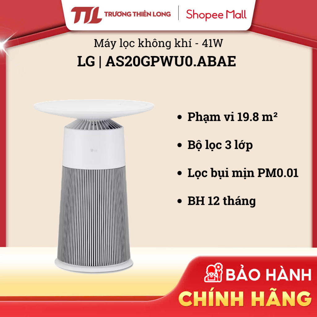 AS20GPWU0.ABAE - Máy Lọc Không Khí LG PuriCare Aero Furniture AS20GPWU0  - Công Nghệ UVnano™ [TOÀN Q