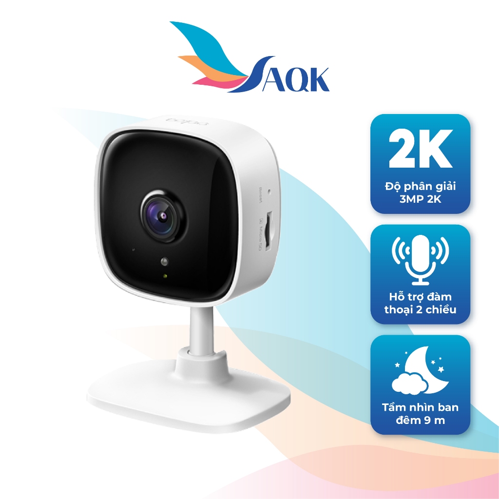 Camera trong nhà TP-Link Tapo Pan/Tilt Home Security Wifi 3MP 2K C110 - Hàng chính hãng