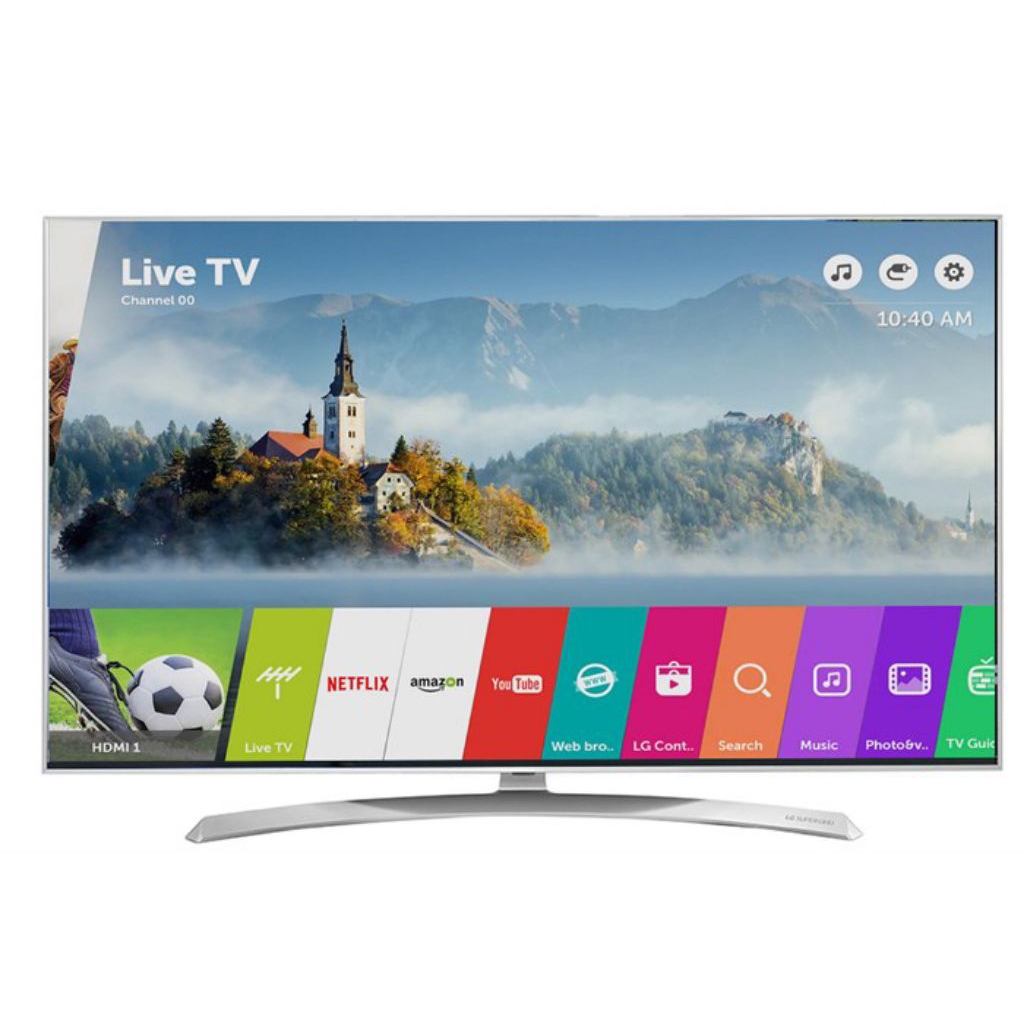 Chân tivi LG 49SJ800T chính hãng, bao gồm đầy đủ bộ vít lắp chân kèm theo