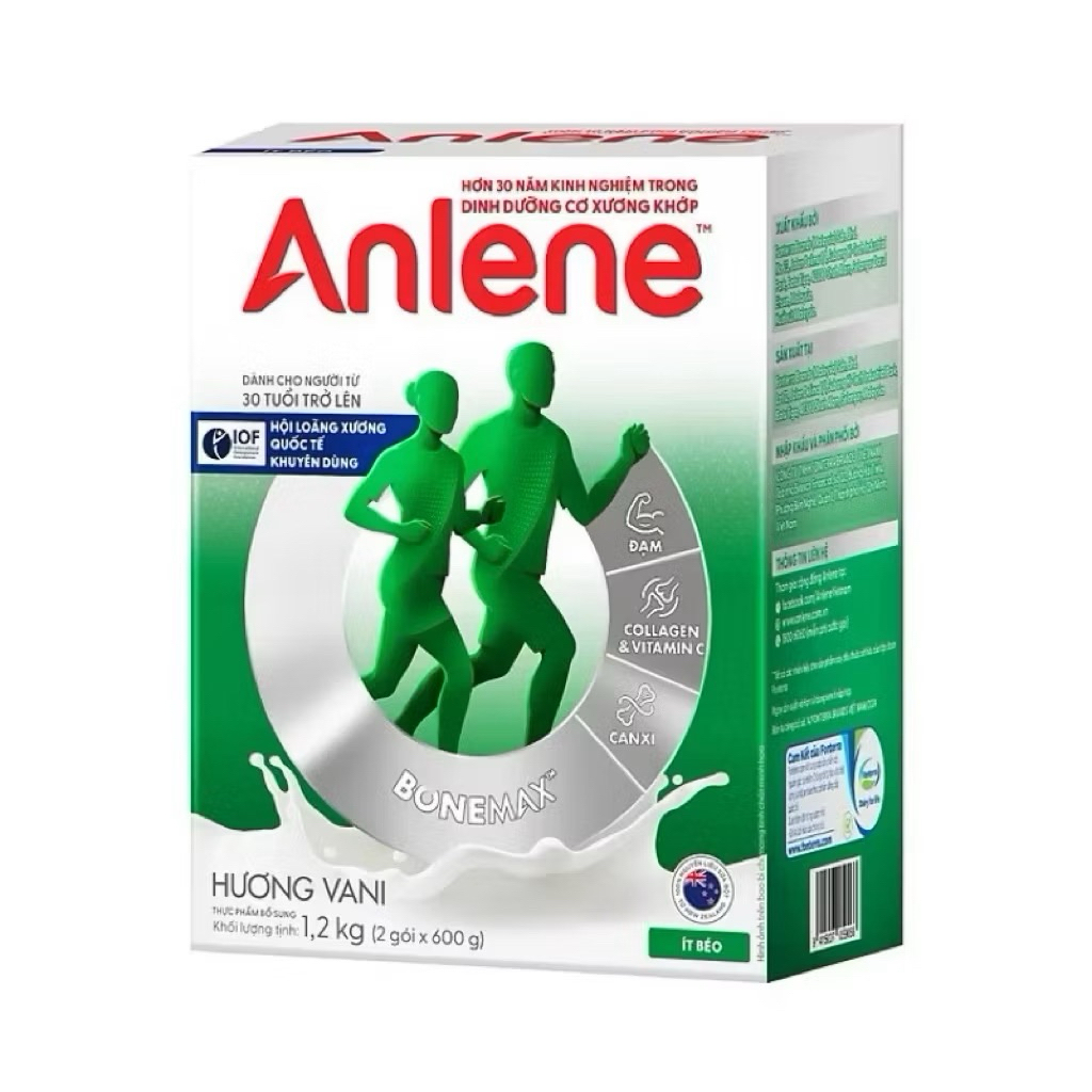 Anlene 3x mẫu mới 1,2kg (hộp giấy)