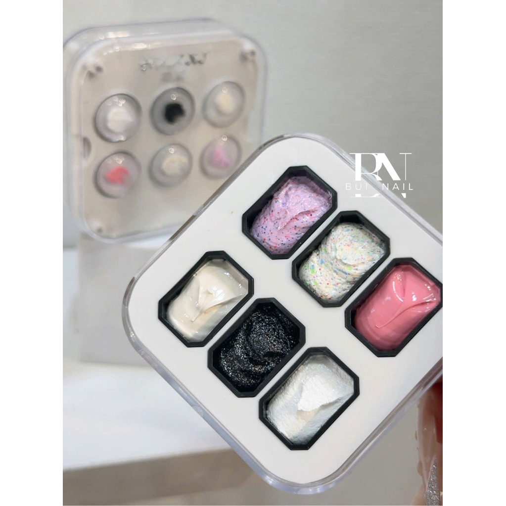 SET GEL DẶM 6 MÀU HUAXI