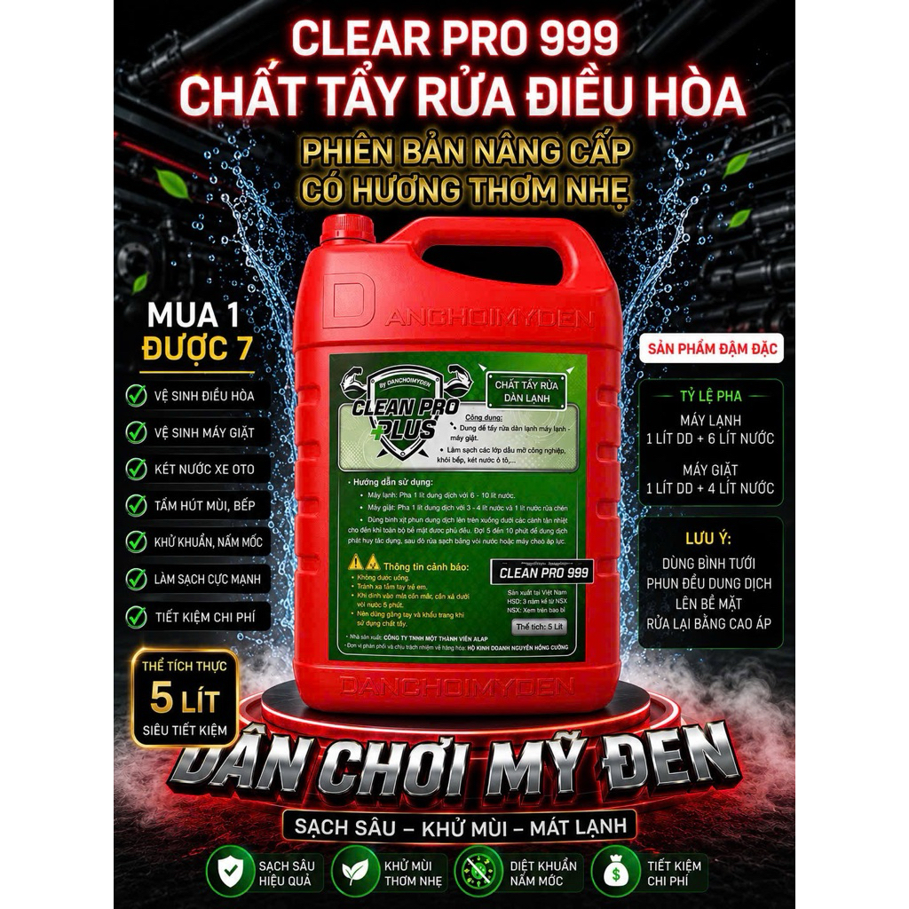 clean pro 999 vệ sinh máy lạnh điều hòa