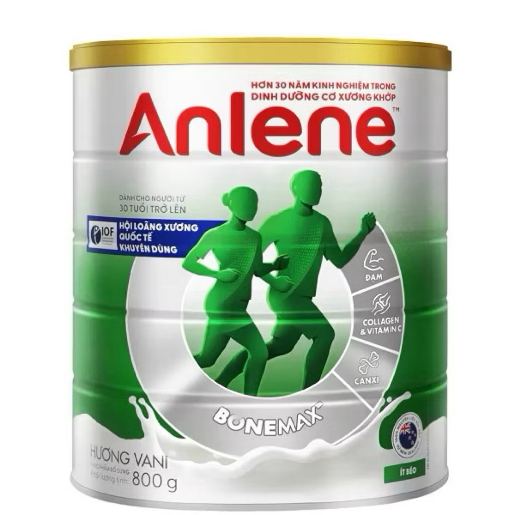 Sữa Anlene 3x mẫu mới 800g ( lon) date mới