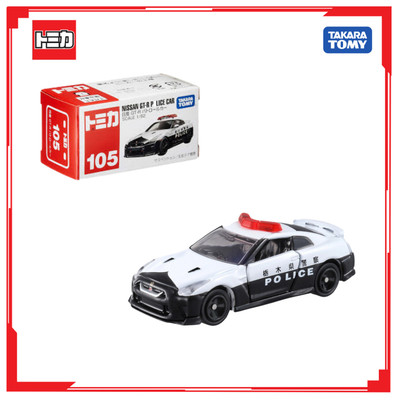 Xe mô hình cảnh sát Tomica No.105 Nissan GTR Police Car 102724 Fullbox Chính Hãng Takara Tomy - Victoys