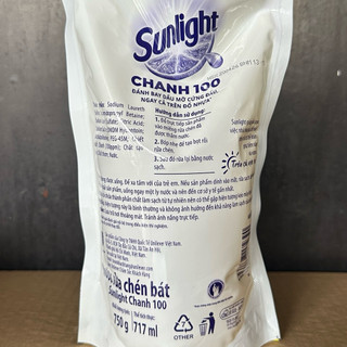 Nước rửa chén bát Sunlight Chanh 100 750g