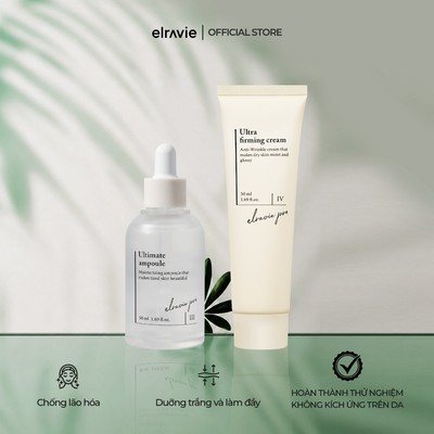Bộ Đôi Elravie Pro Chống Lão Hóa, Dưỡng Trắng, Làm Đầy (Ultimate & Firming Cream)
