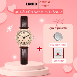 Đồng hồ Nữ Tay Nhỏ Chính Hãng CINLA Lindo Watch CL8884 Dây Da Cao Cấp Phong Cách Vintage Trẻ Trung Tặng Hộp Vòng