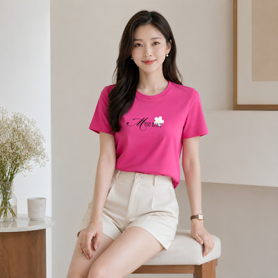 Áo phông nữ dáng vừa NA01 in chữ Must have chất liệu thun cotton mềm mịn Loza VT7965