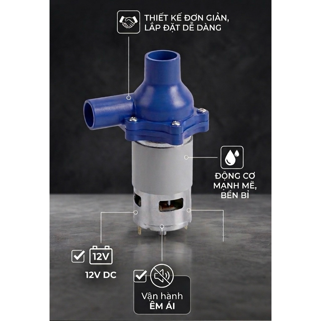 Kit nhựa chế máy bơm nước motor 775, 755, 795, 895