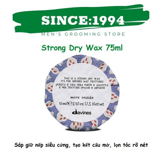 HANZ DE FUKO | Sáp Vuốt Tóc Hanz De FuKo Quicksand , Siêu Cứng Davines Strong Dry Wax 75ml