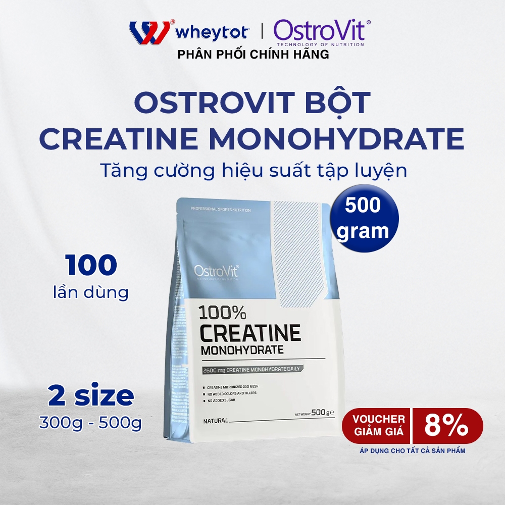 OstroVit Creatine Monohydrate 500g chính hãng