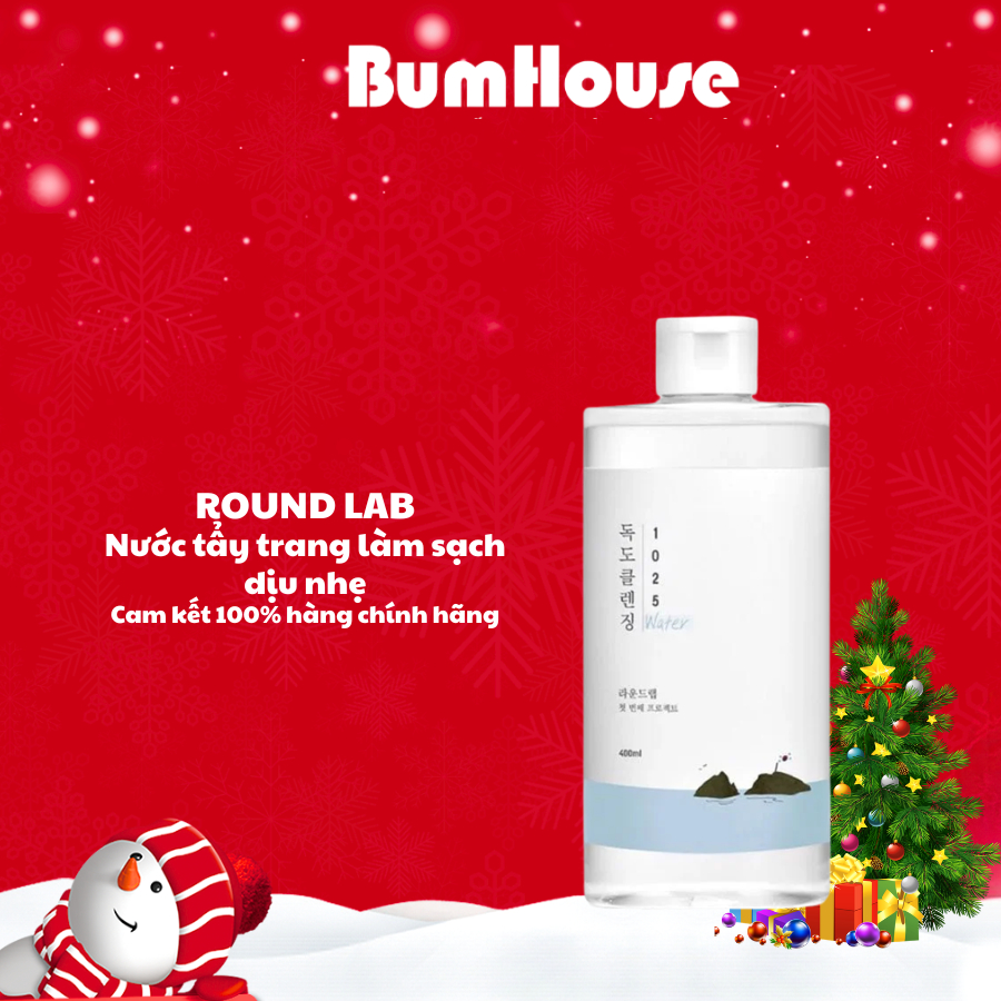 Nước tẩy trang Round lab 1025 Dokdo Cleansing Water 400ml Làm Sạch Da