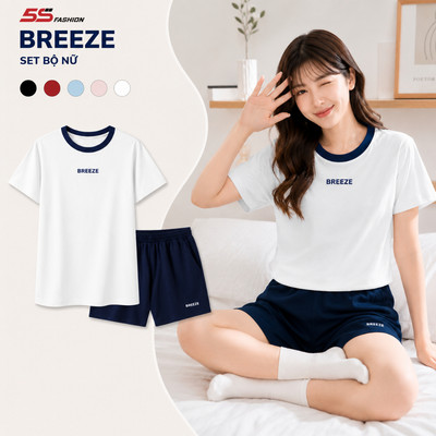 Bộ Thun Nữ Ngắn Tay EASY CASUAL 5S FASHION, Chất Thun Cotton Mát Thiết Kế Trẻ Trung WBTS26004