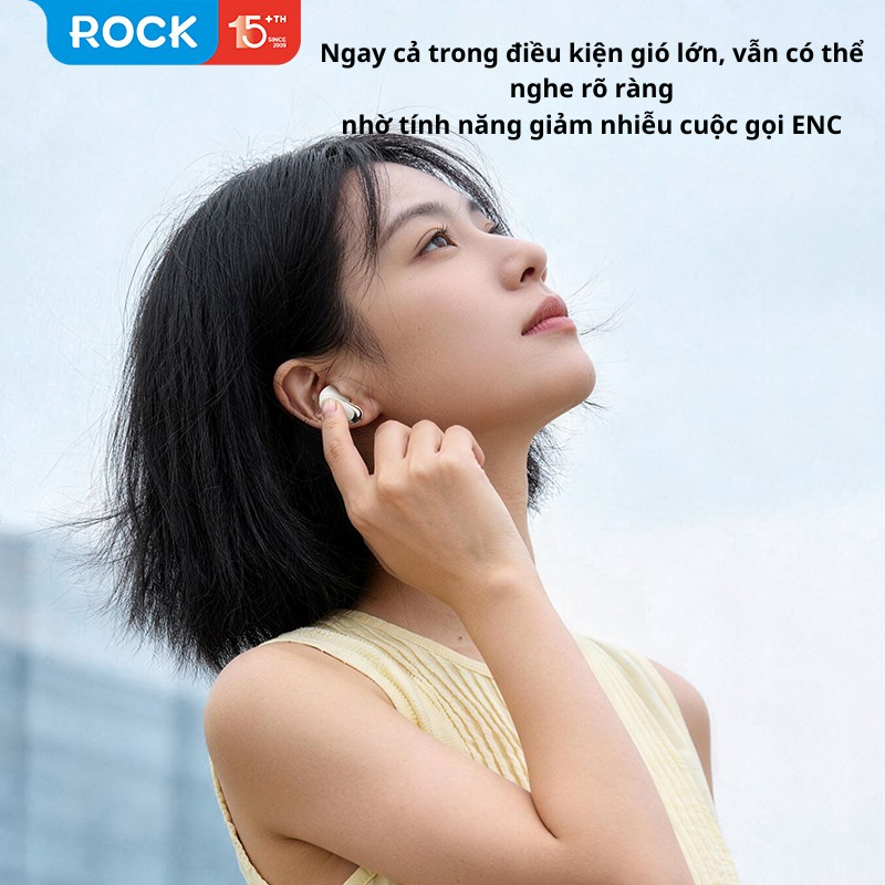 Tai nghe Bluetooth nhét tai Rockspace S6 ANC Chống ồn chủ động Bluetooth 6.0 Pin 25 giờ | BigBuy360 - bigbuy360.vn