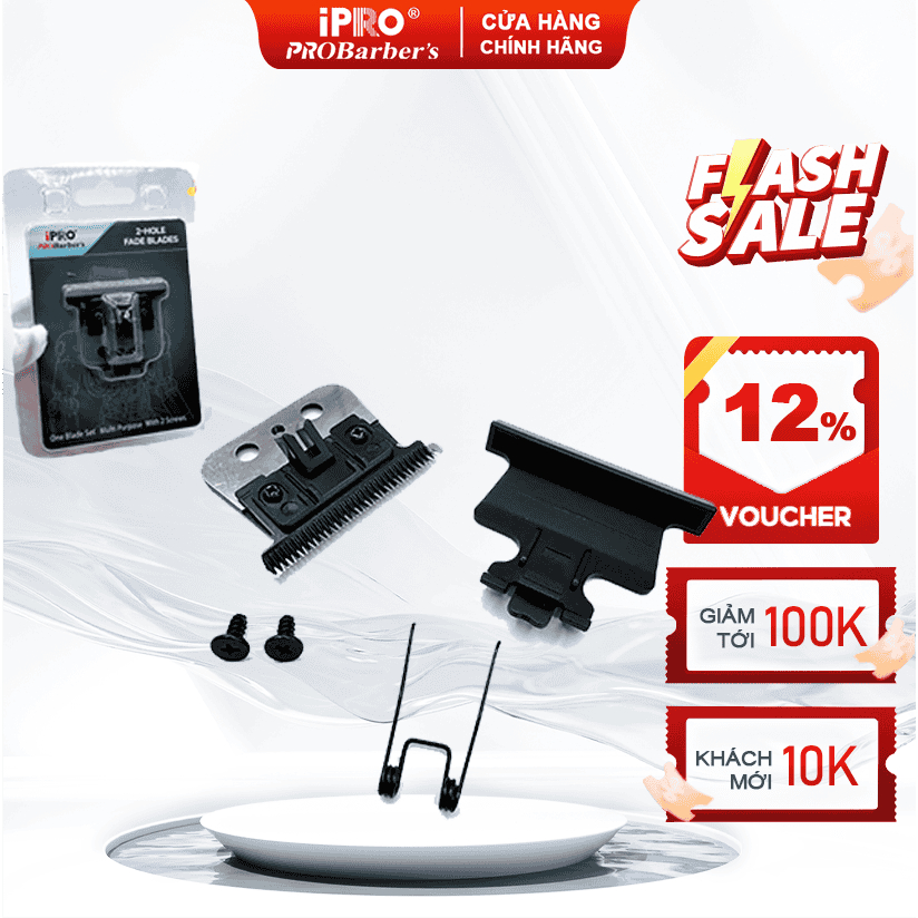 [iPRO Official[ Bộ Lưỡi Kép Chấn Viền Pro Barber S1089 Cao Cấp, Thoáng Mỏng Đi Viền Sắc Bén