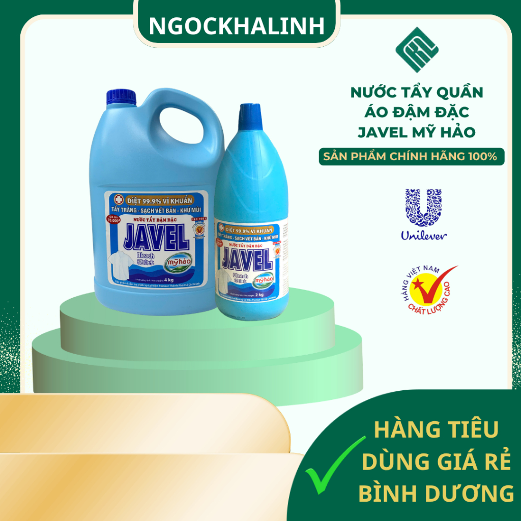 Nước tẩy quần áo đậm đặc Javel Mỹ hảo Lớn