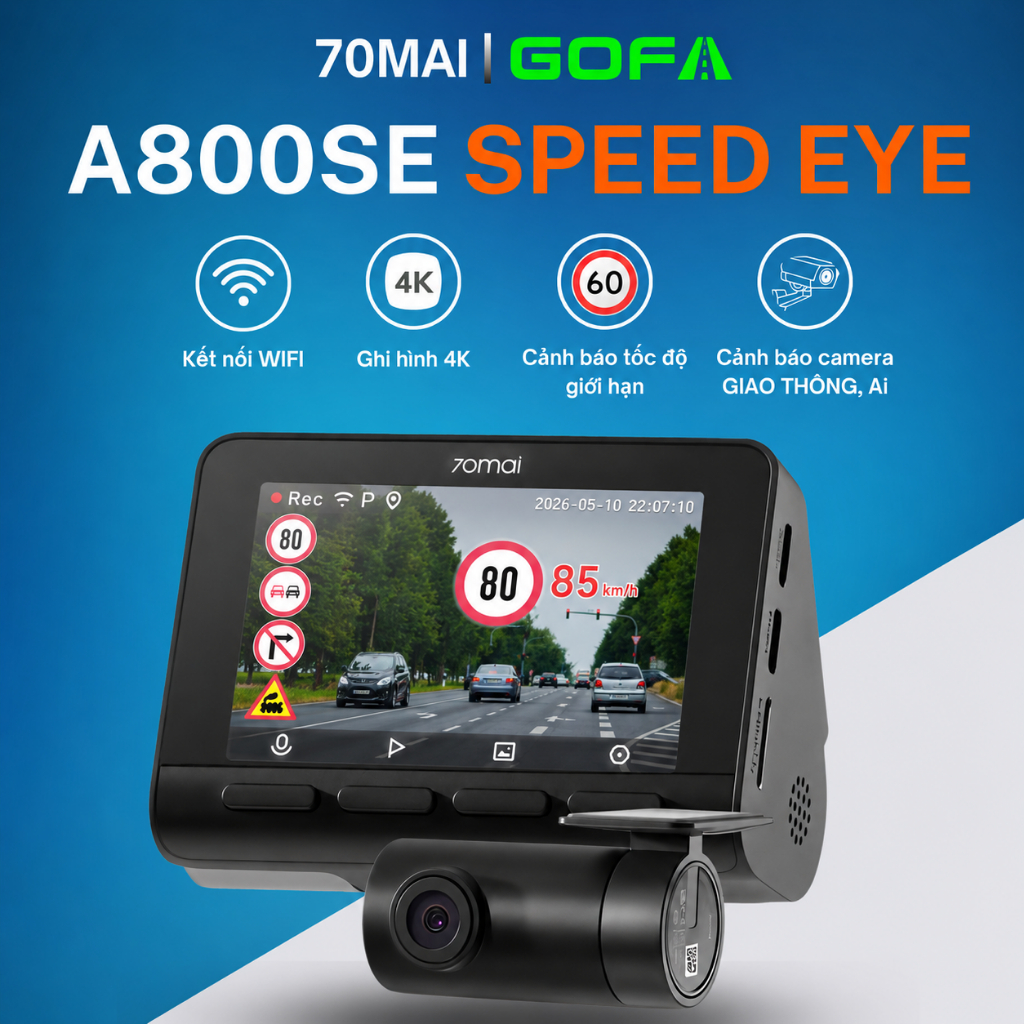 Camera hành trình ô tô 70mai A800SE Speed Eye Cảnh báo giao thông