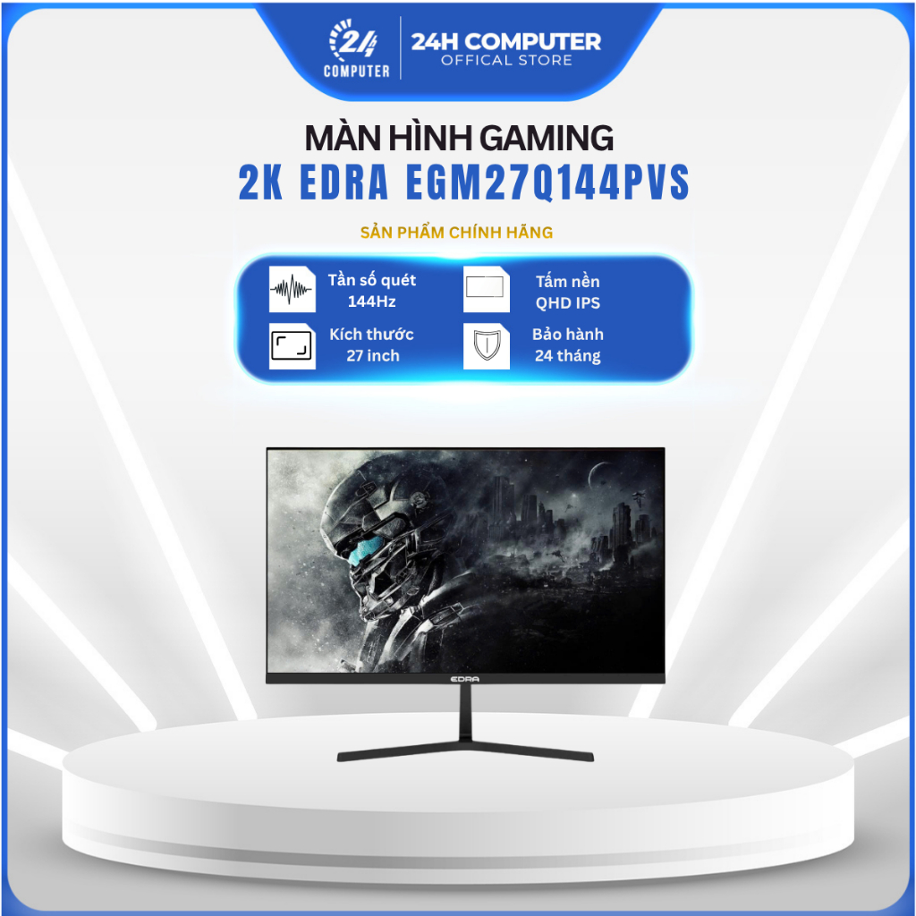 [FULL VAT] MÀN HÌNH GAMING 2K 144HZ EDRA EGM27Q144PVS 27" QHD IPS | NEW| CHÍNH HÃNG| Bảo hành 24 thá