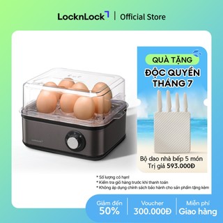 Máy hấp trứng đa năng LocknLock Multi egg cooker EJE223GRY 3 mức nấu trứng - Màu xám