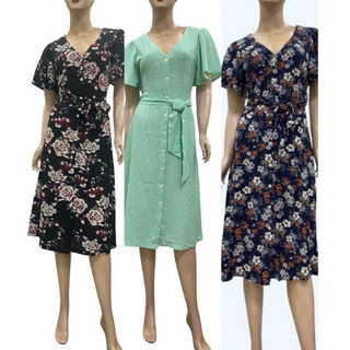 (D2520A) Đầm sơ mi dáng dài vải voan cát (Size 85 , 90 , 95 )- Thanh lý vnxk