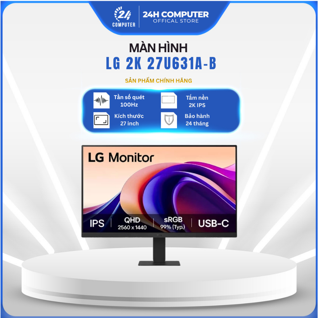 [FULL VAT]  MÀN HÌNH LG 2K 27U631A-B  | NEW| CHÍNH HÃNG| Bảo hành 24 tháng