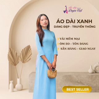 [BÁN CHẠY] Áo Dài Trắng Học Sinh Nữ Tay Dài Cổ Cao Form Chuẩn Ôm Eo Vải Dày Dặn Không Lộ Đủ Size