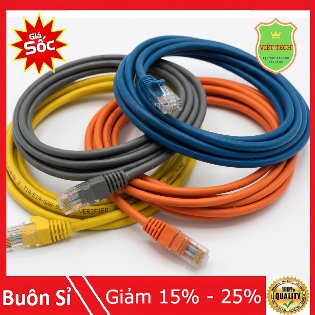 Dây Mạng Lan đúc sẵn 2 đầu 1,5m