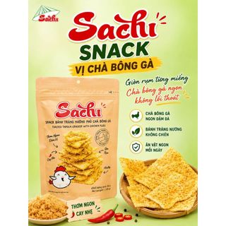 [GÓI LẺ 45G] Snack Bánh Tráng Nướng Giòn Sachi Phủ Vị Chà Bông GàThơm Ngon Giòn Tan Ăn Vặt Healthy Dinh Dưỡng