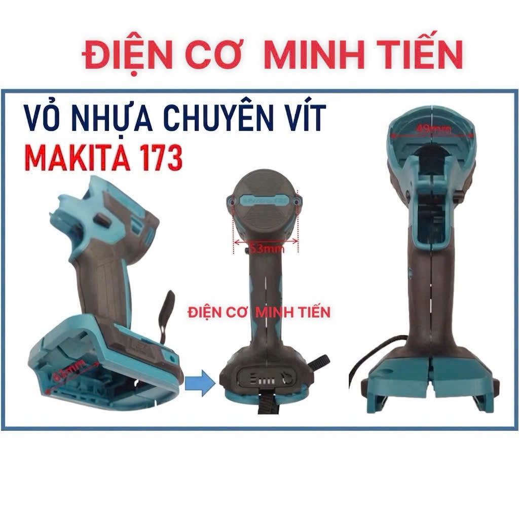 173 - VỎ CHUYÊN VÍT MKT 173, VỎ NHỰA CHUYÊN VÍT 173, LẮP ĐƯỢC CHO DEKTON 173.ck