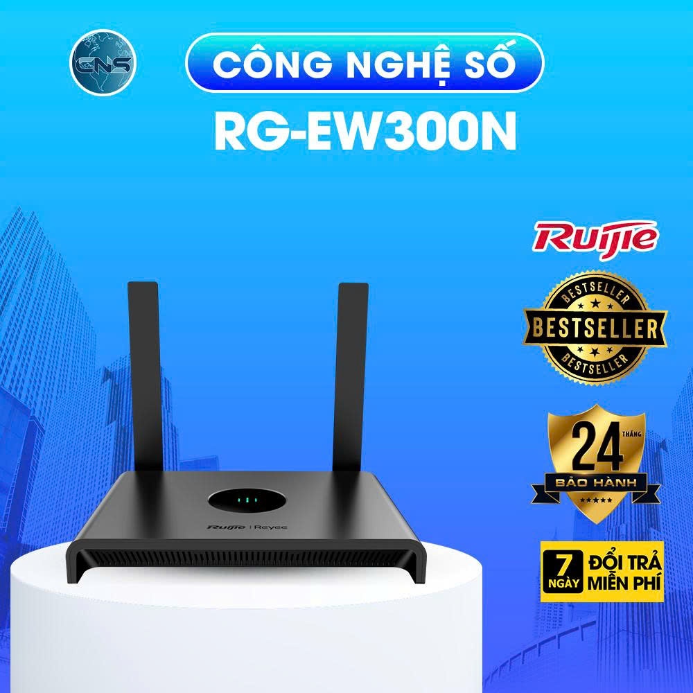 Bộ phát WiFi Reyee RG-EW300N tốc độ 300Mbps - BẢO HÀNH CHÍNH HÃNG 2 NĂM