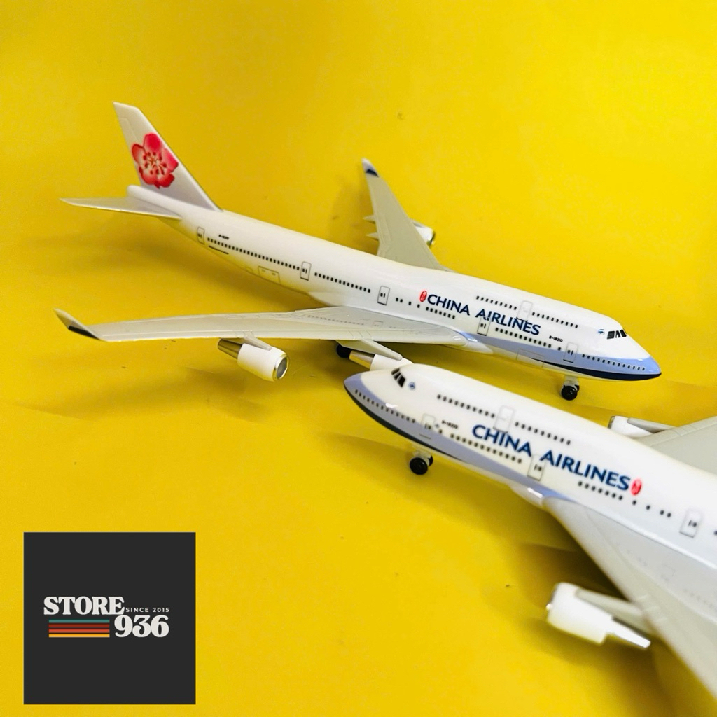 Mô hình máy bay China Airlines Boeing 747 tỷ lệ 1:400 thiết kế nguyên mẫu thực tế của dòng máy bay n