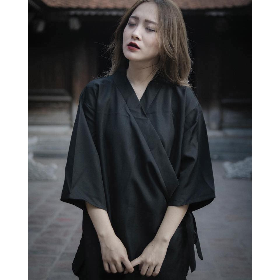Áo Yukata Nhật Bản form rộng Unisex