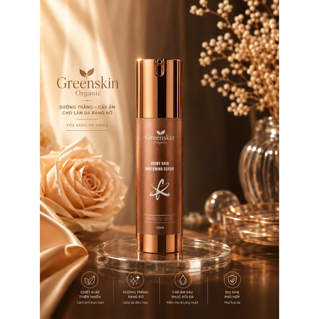 Shiny Skin Whitening Serum 50ml Greenskin Organic