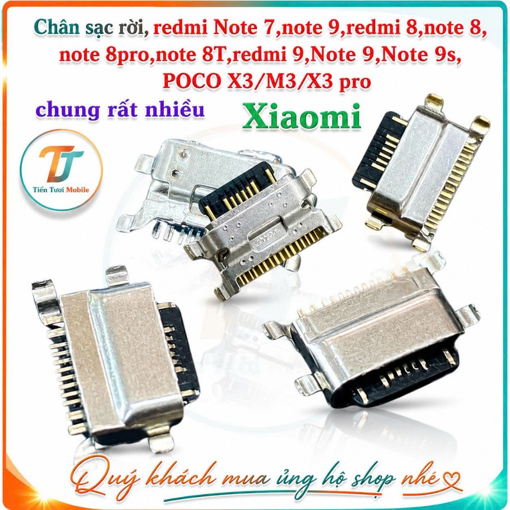 Chân Sạc Rời Redmi Note 7 /Redmi Note 8 /Redmi Note 8 Pro /Redmi 8 /Redmi 9 /Redmi Note 9 /Redmi