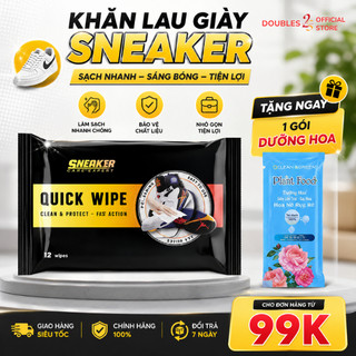Khăn lau sạch giày nhanh siêu tốc SNEAK3R QUICK WIPES 12 tờ / 32 tờ - DOUBLES 2SSHOP