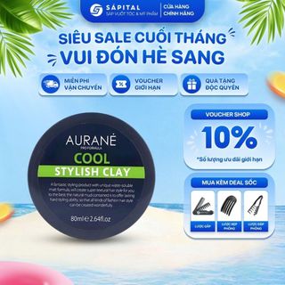 [AURANE CHÍNH HÃNG] Sáp vuốt tóc Aurane Cool Stylish Clay|Sáp cho chất tóc dày, giữ nếp lên tới 16h