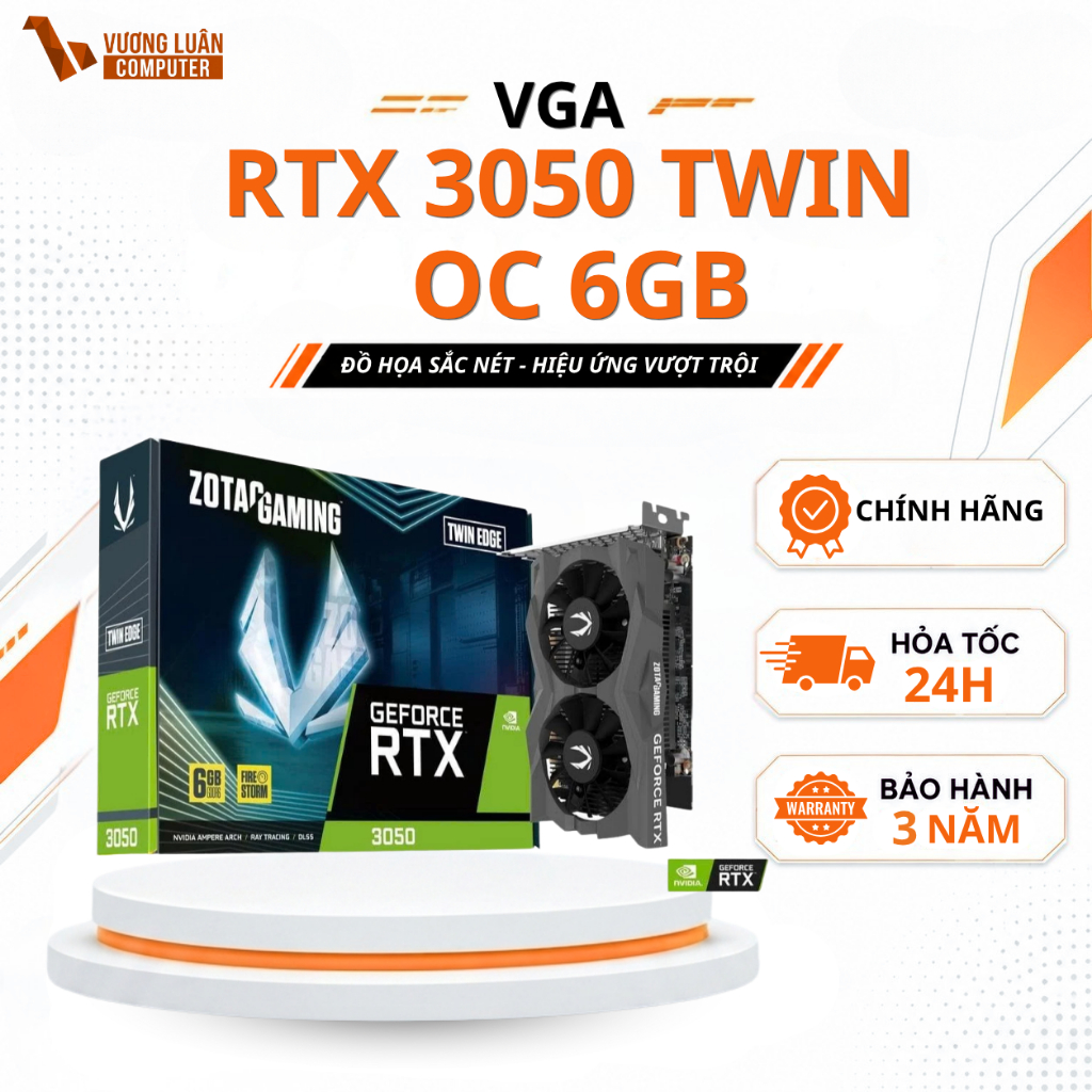 VGA Zotac Gaming GeForce RTX 3050 Twin Edge OC 6GB