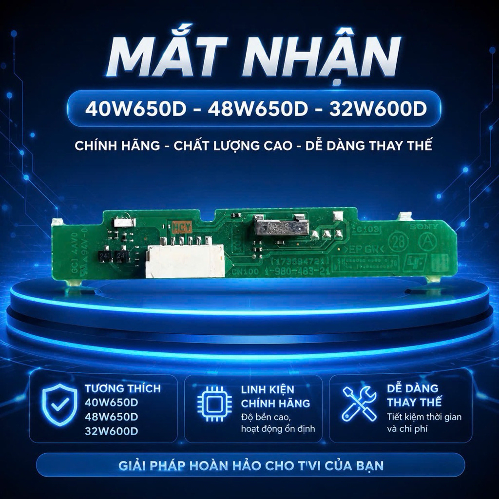 Bo mắt nhận Remote Tivi Sony 32W600D, 40W650D, 48W650D
