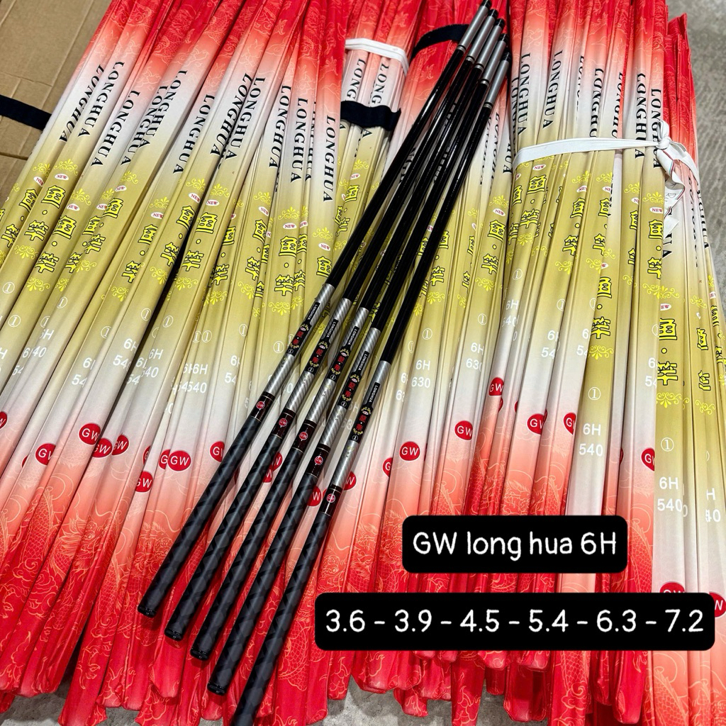 Cần Câu Tay GW Long Hua 6H về đầy đủ size Tặng Kèm Ngọn Phụ - Đồ Câu Việt