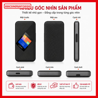 Bộ Phát WiFi 4G LSUN MF605V – Cắm SIM Tốc Độ 150Mbps – Pin 3000mAh – LCD – Kết Nối 10 Thiết Bị