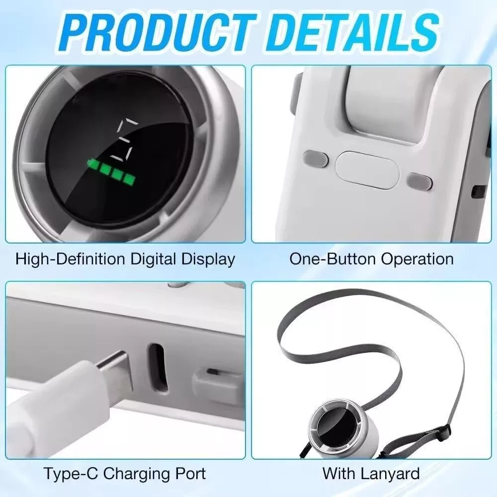 Quạt cầm tay cao cấp N607 Turbo hot 2026 gấp gọn 5 cấp gió mạnh pin lớn mini du lịch | BigBuy360 - bigbuy360.vn