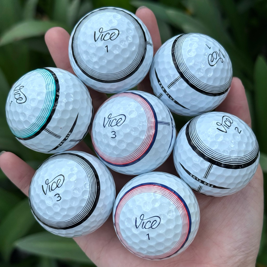 (Túi 10 quả) Bóng Golf Vice Pro-Pro Plus, Tour chính hãng độ mới 95-99%