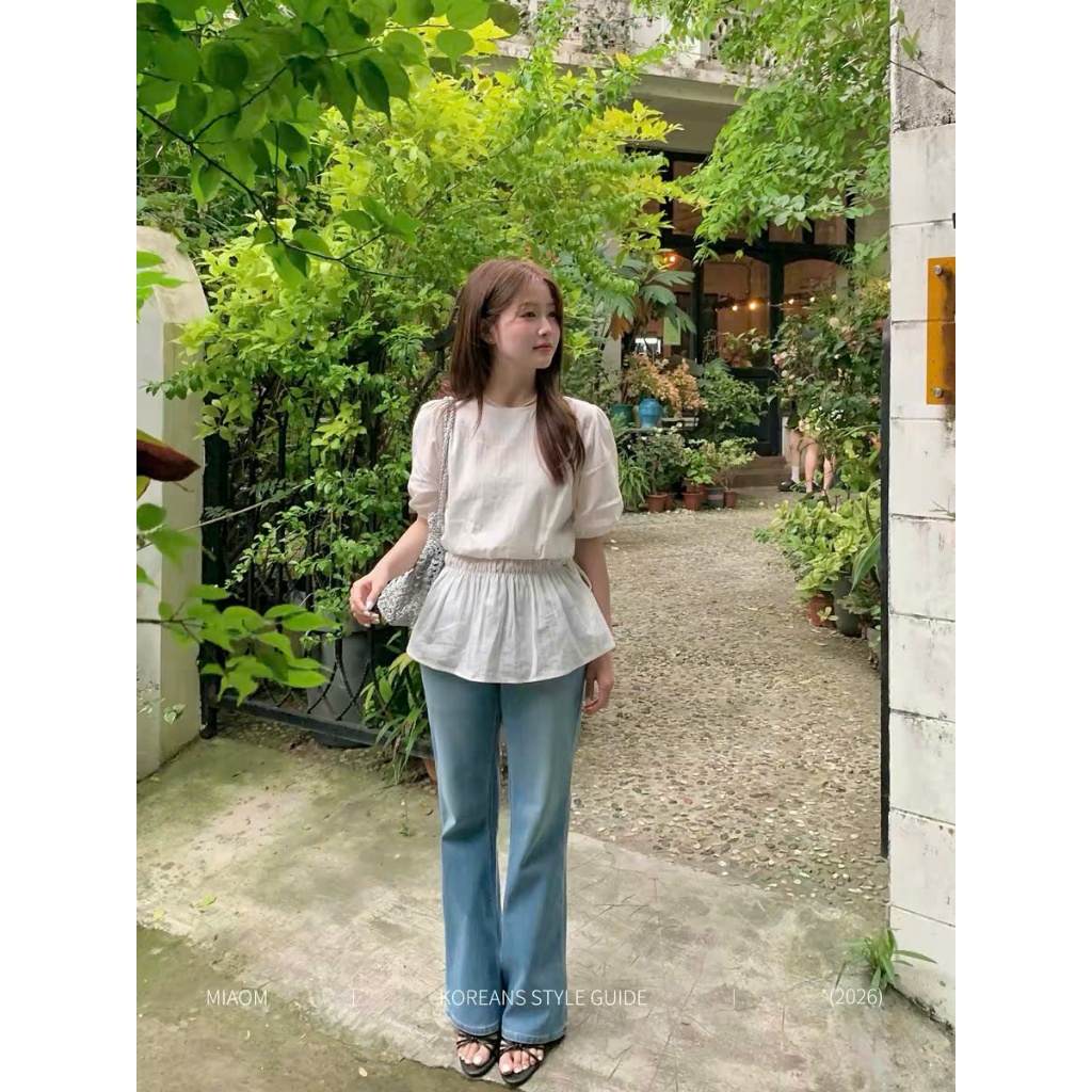 𝗠𝗶𝗹𝘆 𝗟𝗶𝗻𝗲𝗻 - |BEELY| - Áo Linen cổ tròn