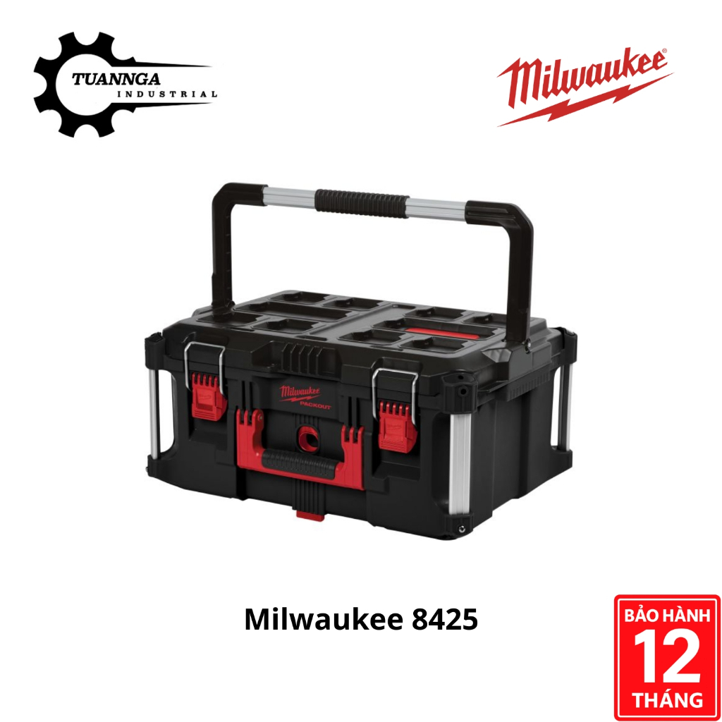 Hộp Đựng Dụng Cụ Chính Hãng Milwaukee PACKOUT 8425 Màu Đen