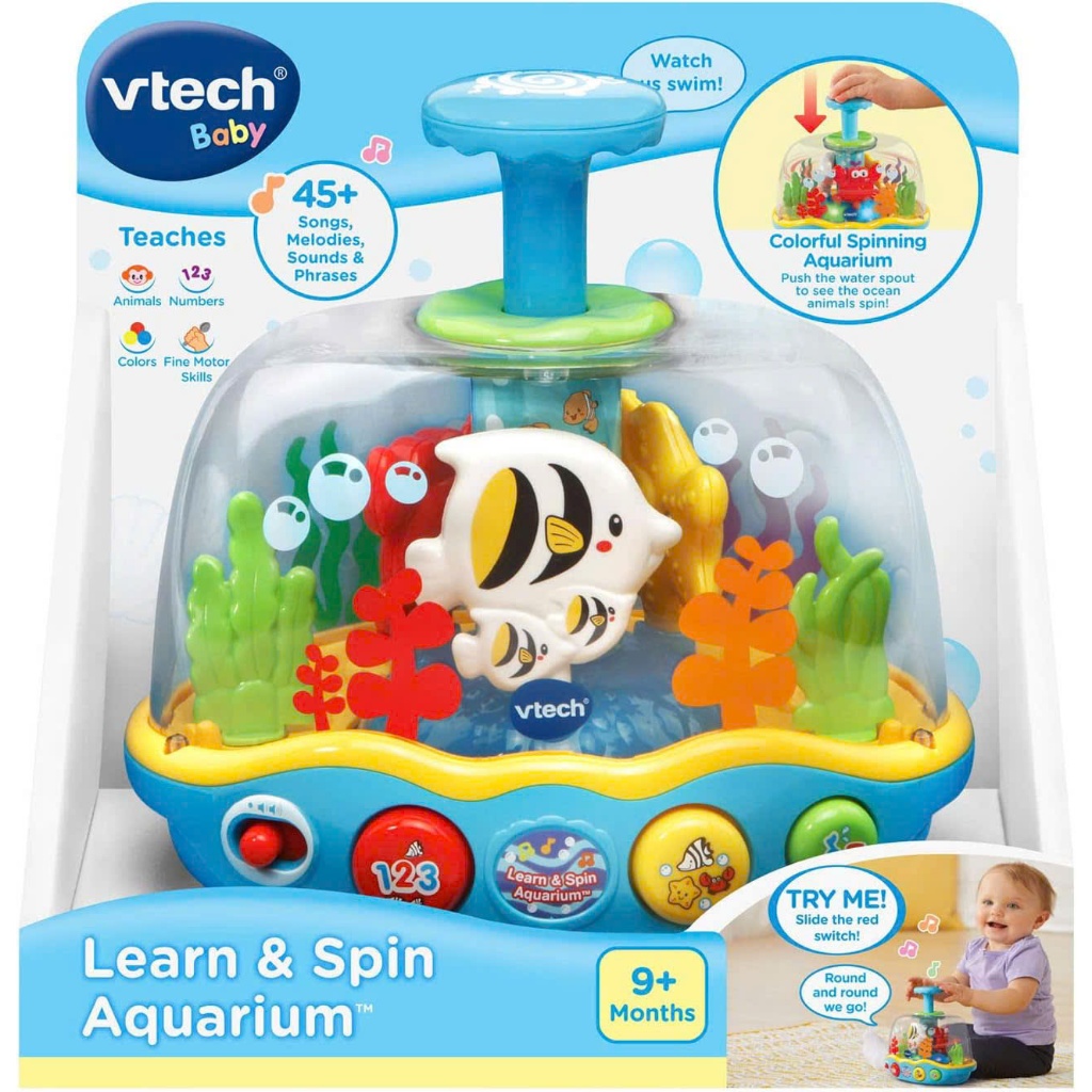 Đồ chơi VTech Baby Learn & Spin Aquarium 9M+ bể cá xoay âm thanh cho bé